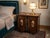 26 1/2” x 17 x 26” tall - Italian art deco nightstand, large brass leaf handles are the main attraction to this...