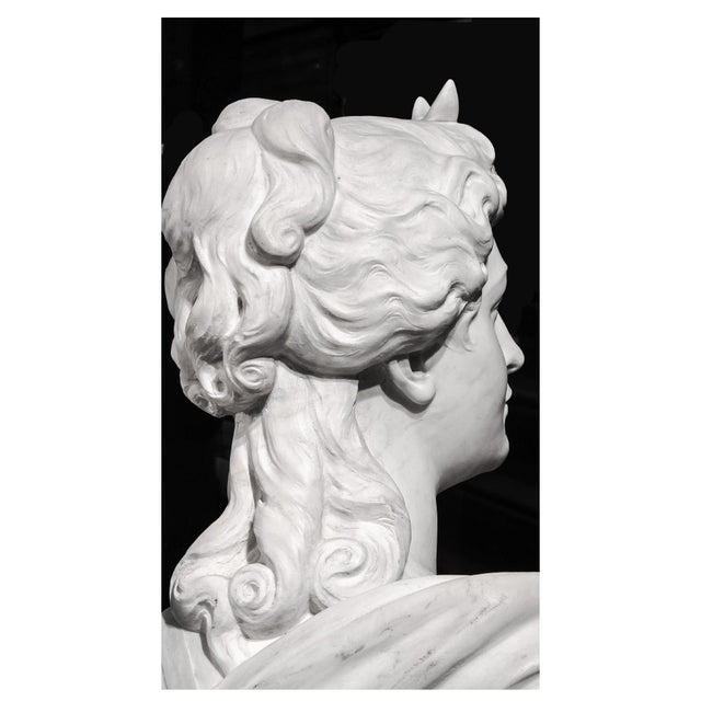 Pietro Olivieri, Diana the Huntress, 1800s, Carrara Marble For Sale - Image 4 of 12