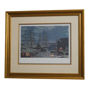 Maritime Heritage New York Fulton Fish Market Print