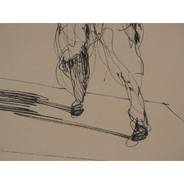 Claude Weisbuch, The Violin in Motion, Original Ink Drawing For Sale - Image 5 of 7