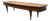Vintage Mid-Century Modern Burl Wood Coffee Table With Inlaid Top, Tapered Legs and Brass Feet For Sale