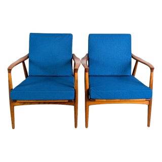 Mid-Century Teak Easy Chairs, Set of 2 For Sale