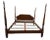 1980s Harden Furniture King Size 4 Poster Solid Cherry Bed Frame For Sale - Image 13 of 13