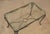 Traditional Vintage Glass Top Wrought Iron Patio Table For Sale - Image 3 of 18