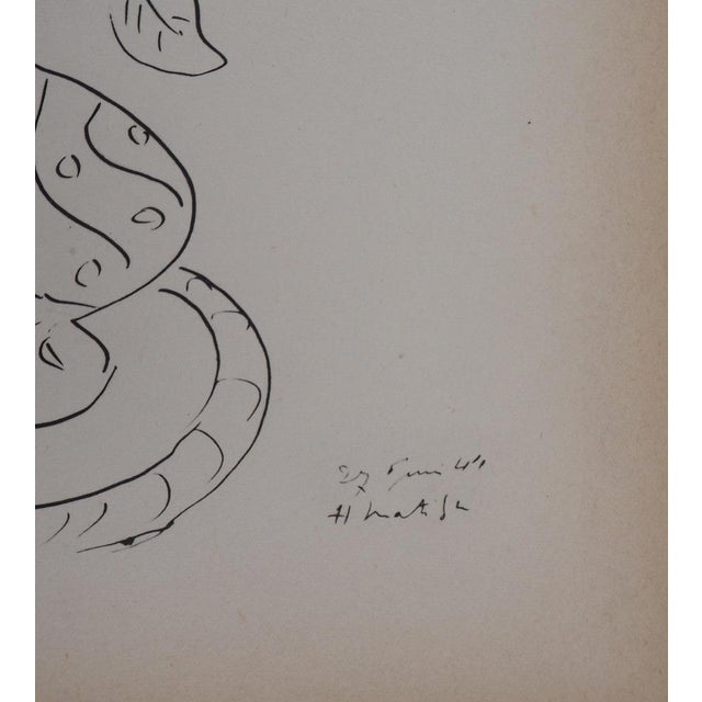 Modern Henri Matisse, Bouquet de fleurs, Lithograph For Sale - Image 3 of 6