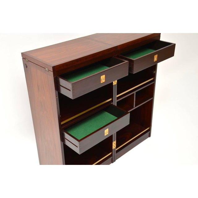 Danish Captain's Bar attributed to Reno Wahl Iversen for Dyrlund, 1960s For Sale - Image 13 of 14