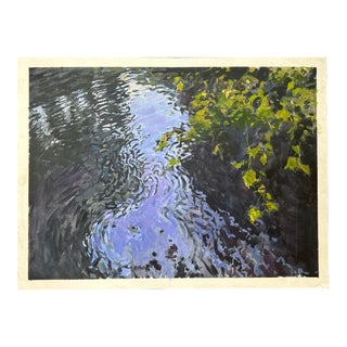 Moving Water, Impressionist Painting For Sale