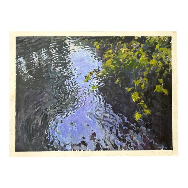 Moving Water, Impressionist Painting For Sale