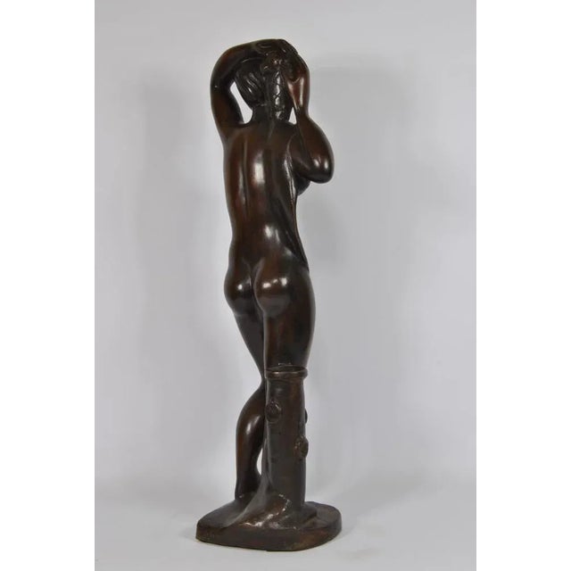 Celano, Art Deco Figure, 1940s, Bronze For Sale - Image 4 of 6