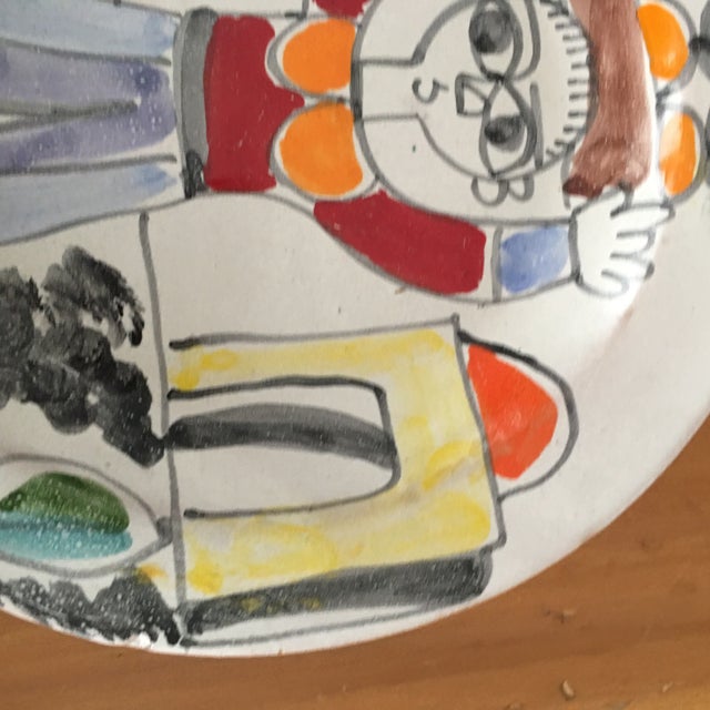 DeSimone DeSimone Italian Vintage Mid-Century 10" Charger Plate For Sale - Image 4 of 8