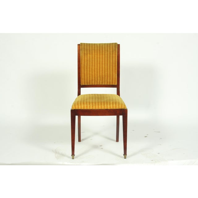 1920s French Regency Style Dining Room Chairs With Gold Velvet Upholstery Set Of 6 Chairish
