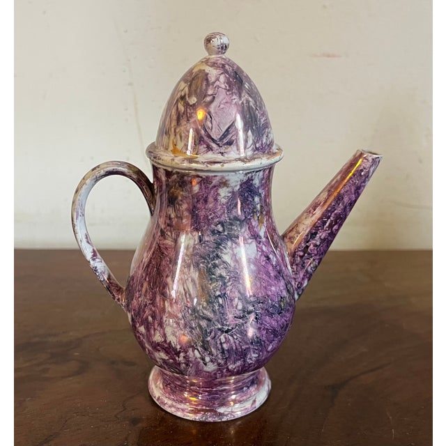 Pink Antique Early 19th Century Wedgwood Creamware Pink Luster Small Tea Pot Circa 1810 For Sale - Image 8 of 10