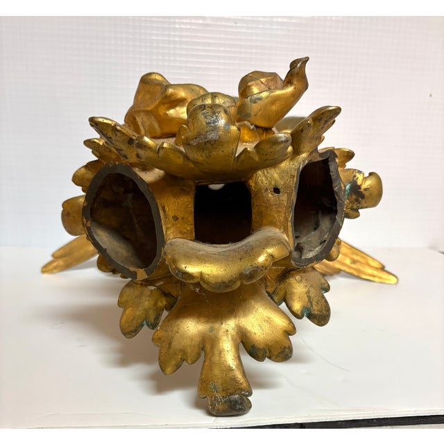 25" French Belle Époque Bronze D’Or Cherub Architectural Salvage Sculpture, 19th Century For Sale - Image 10 of 16