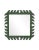Contemporary Fleur Home Audubon Square Mirror in Duck Green, 33x33 For Sale - Image 3 of 3