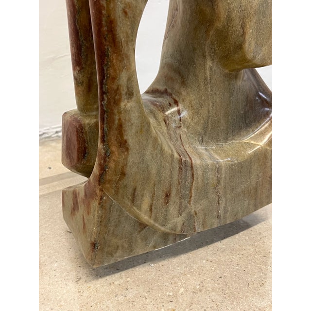 Organic Modern Marble Sculpture on Lucite Base, 1990s For Sale - Image 11 of 13