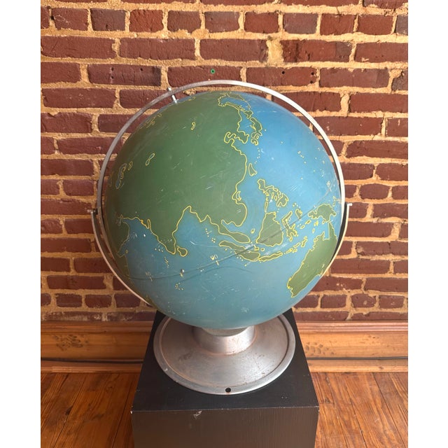 Item: Graphic Project Globe Maker: A.J. Nystrom Place of Origin: United States Period: 1940-1960 Materials: Metal Large...