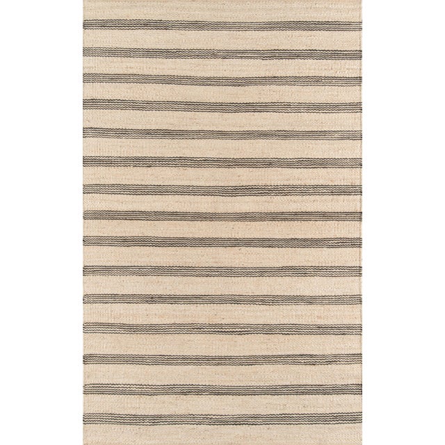Novogratz Montauk Charcoal Hand Woven 2'3" X 10' Runner For Sale
