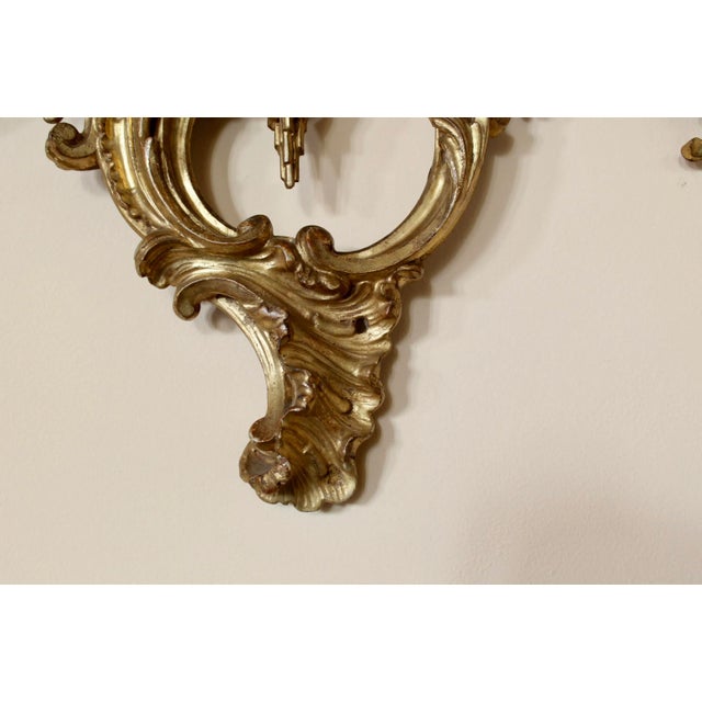 Italian Carved and Gilded Chippendale Rococo Style Mirror For Sale - Image 11 of 13