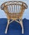 Italian Franco Albini Attributed Mid Century Bamboo Woven Safari Rattan Rocking Chair For Sale - Image 4 of 10