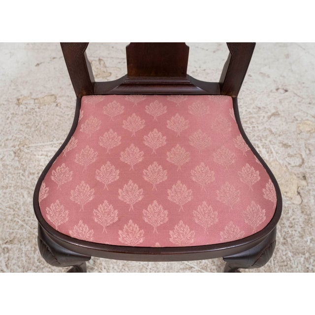 Set of 8 Bench Made Hand Crafted Walnut Dining Chairs For Sale - Image 9 of 18