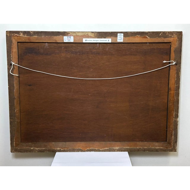 19th Century Oil Painting Winter Monarch of Glen Stag Deer Starlit Sky Highlands Loch Fyne For Sale - Image 4 of 12