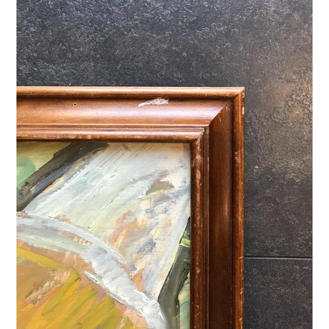 Stéphanie Guerzoni, Carnival, Oil on Cardboard, 1960s For Sale - Image 6 of 9