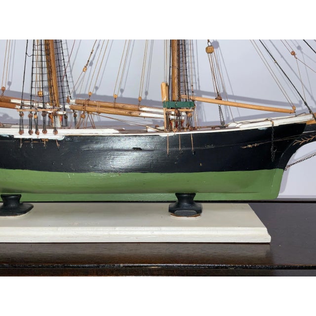 Model of a Sharpshooter Style Fishing Schooner For Sale - Image 10 of 12
