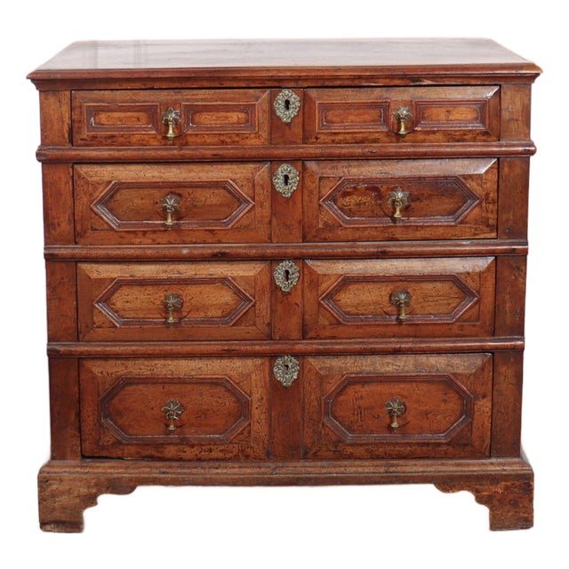 Antique Oak Chest of Drawers, 1700s For Sale