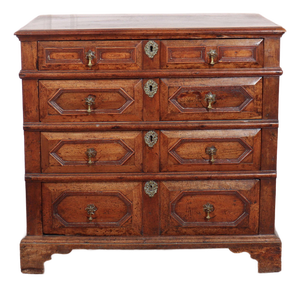 Antique Oak Chest of Drawers, 1700s