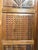 Mid-Century Modern Hand Carved Teak Wood Barn Door Geometric Medallion Three Panel Farmhouse Sliding Door 96x36 For Sale - Image 3 of 8