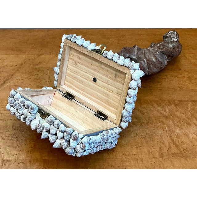 Vintage Wood and Shell Greek Figure Box For Sale - Image 12 of 12