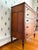 Brown Antique Early 1800s American Neoclassical Cherry Chest of Drawers With Reeded Feet For Sale - Image 8 of 15