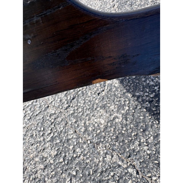 Complete set of 10 Farstrup Danish dining chairs in stained oak with blue and green dot upholstery. The frames are sturdy...