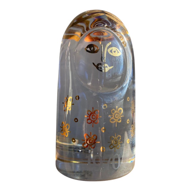 1970s Kosta Boda Mom Paperweight For Sale