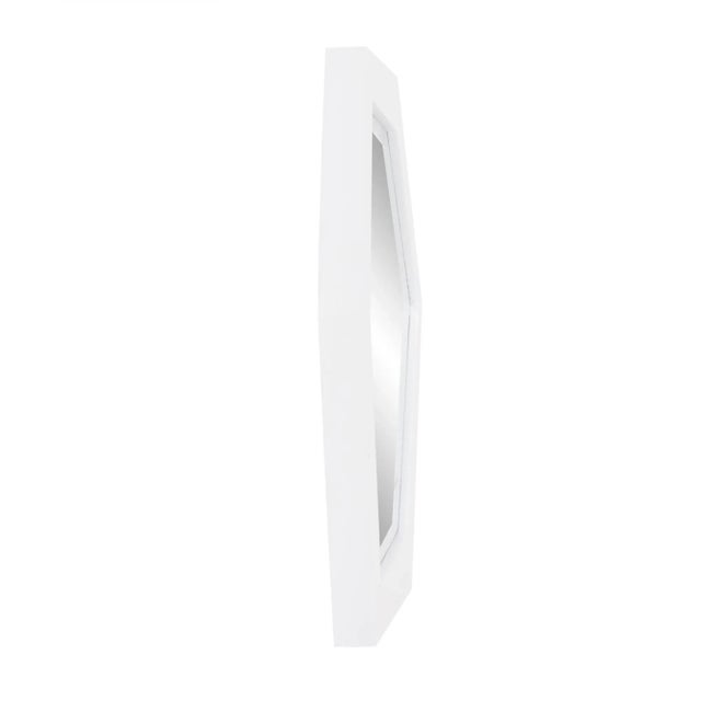 Modern Abrams Mirror - White For Sale - Image 3 of 7