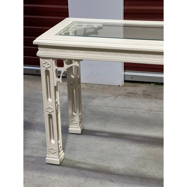 1990s Palm Beach Chinese Chippendale/Pagoda Console Table For Sale - Image 15 of 18