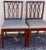 This us a lovely pair of vintage Lady Emily’s Invitation style side chairs. They feature rectangular backs enclosing...