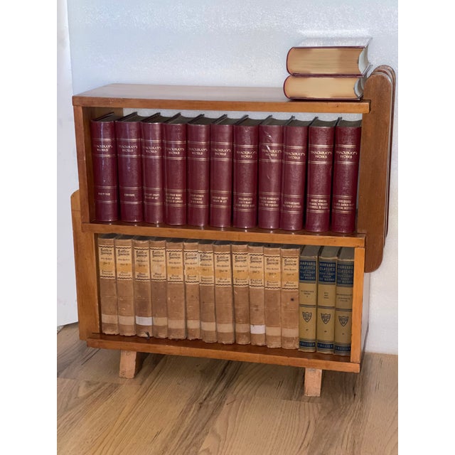 Art Deco Antique Small Library Selection in Art Deco Bookcase For Sale - Image 3 of 7