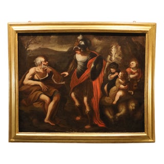 Workshop of Stefano Magnasco, Erminia Among the Shepherds, 1680, Oil on Canvas For Sale