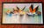 “Flamingos in Flight” | Large Abstract Flamingo Painting by Michael Moulton, 44” W For Sale - Image 10 of 12
