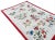 White Handmade Cotton Flower Patterned Rug Cream With Blue Green Beige & Red Border -8'x10' For Sale - Image 8 of 11