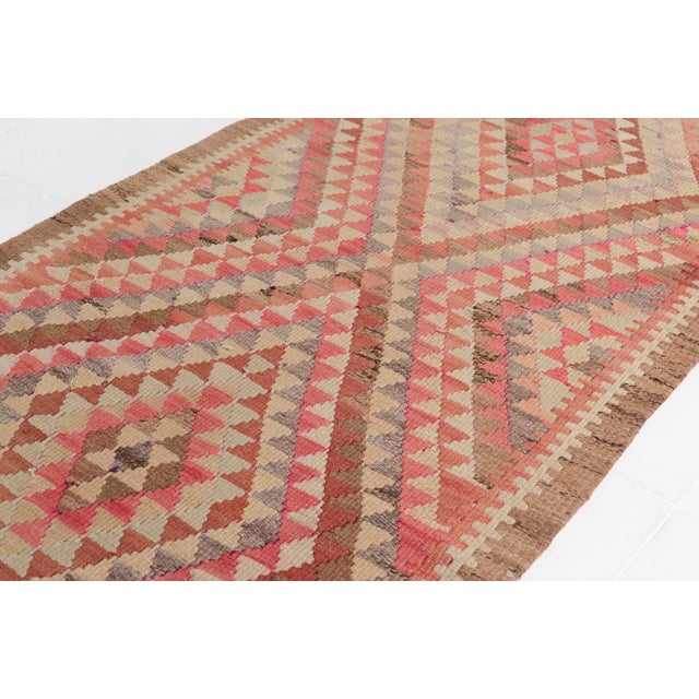 1950s Vintage Minimalist Kilim Rug For Sale - Image 5 of 10