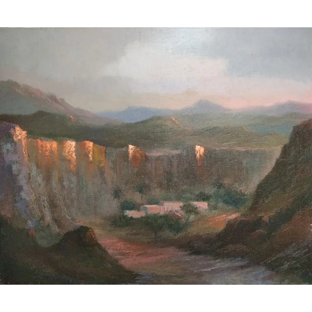 Forest Green Felix Clemente Gerez, Landscape, 2009, Oil on Canvas For Sale - Image 8 of 8