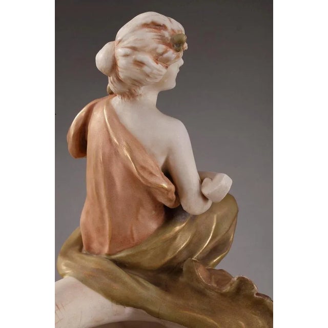 Wide Art Nouveau Vessel from Royal Dux For Sale - Image 16 of 18