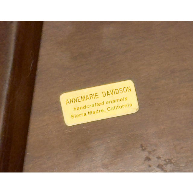 Rare "Jewel" Series Koi Box by Annemarie Davidson – 1960s California Modern Enamel For Sale - Image 9 of 9