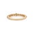 Bezel Set Center Diamond Anniversary Band in 14k Yellow Gold Size 5 For Sale - Image 9 of 17