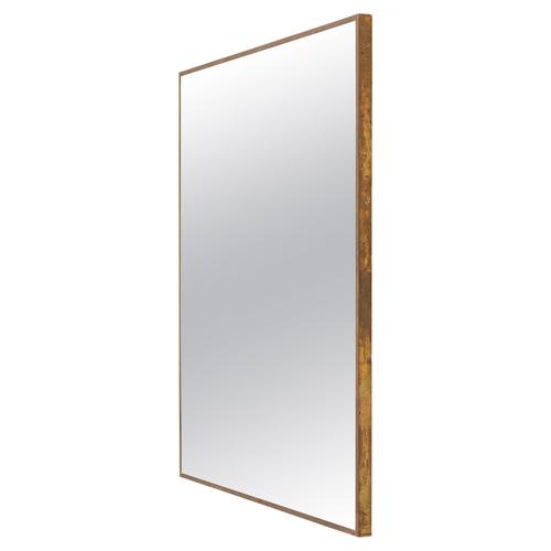 Metal Mirror in Brass and Glass by Josef Frank, 1940s For Sale - Image 7 of 7
