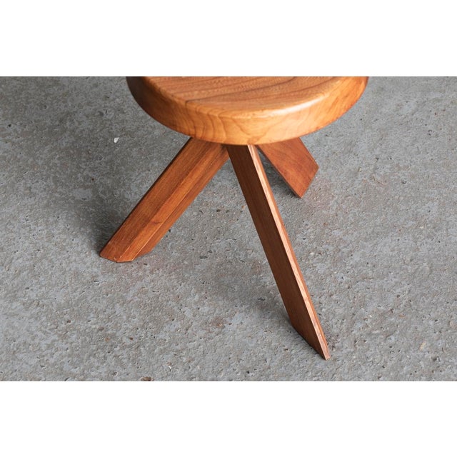 1970s French S31 Stool by Pierre Chapo, 1970s For Sale - Image 5 of 7