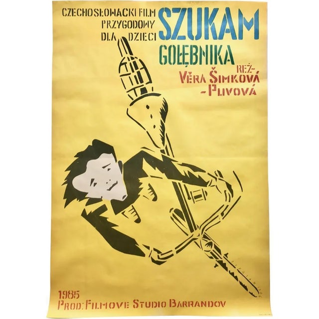 Polish Movie Poster by Cyprian Kościelniak, 1980s For Sale - Image 3 of 3