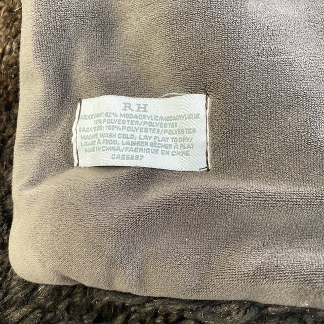 Restoration Hardware Brown Faux Fur Throw | Chairish